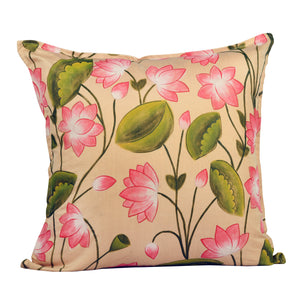 Buy Multicolor Hand Painted Cushion Cover, Cushion Cover Online, Cushion Cover 16*16