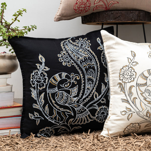 Peacock Cushion Cover Set Of 5