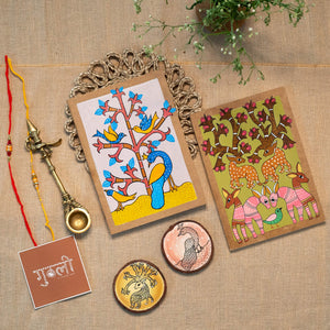 Traditional Gond art painting gift combo