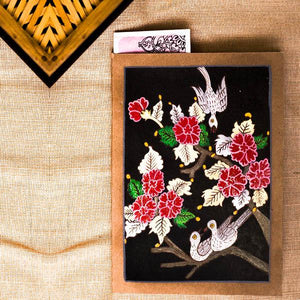 Hand Painted Diary-Chinese Spring,Handcrafted Diaries, Diaries with no lines