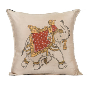 Buy Multicolor Hand Painted Cushion Cover, Cushion Cover Online, Cushion Cover 16*19
