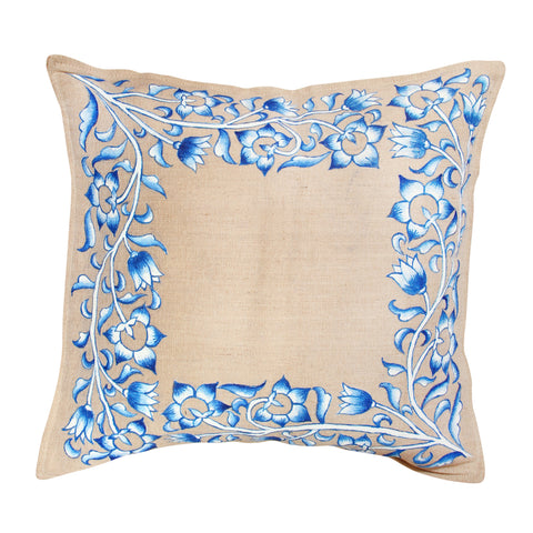 Buy Multicolor Hand Painted Cushion Cover, Cushion Cover Online, Cushion Cover 16*20