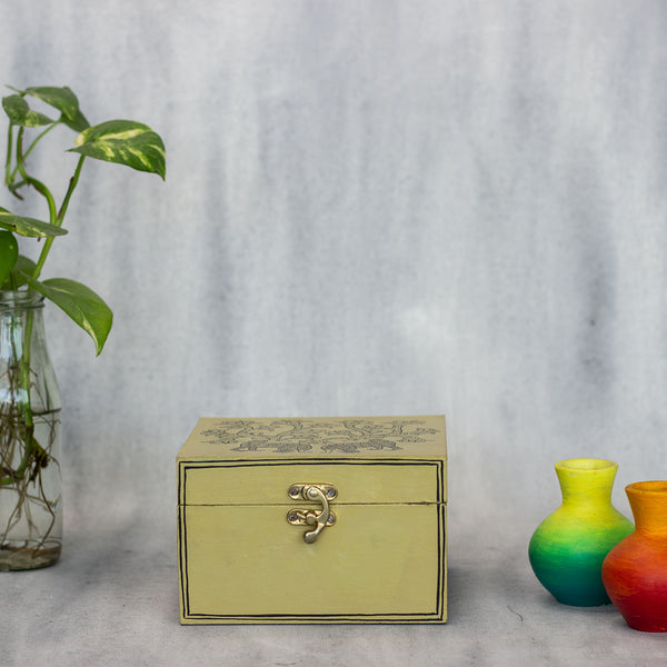 Handpainted Gond Art Organizer Box