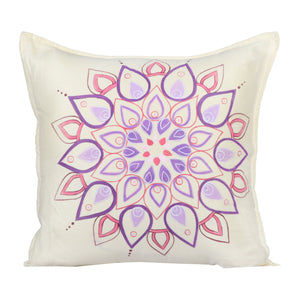 Buy Multicolor Hand Painted Cushion Cover, Cushion Cover Online, Cushion Cover 16*18