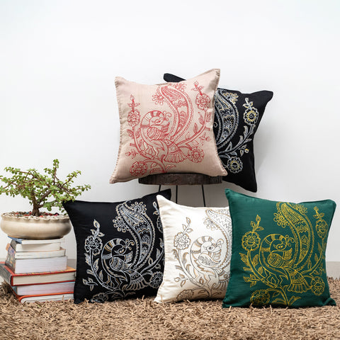 Handpainted Cushion Covers, Cushion Cover Design, Cushion Covers for couch, Pillow cover Designs, Pastel Cushion covers