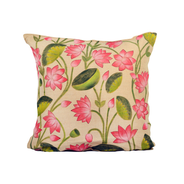 Buy Multicolor Hand Painted Cushion Cover, Cushion Cover Online, Cushion Cover 16*17